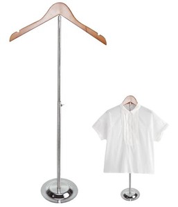 Adjustable T-shirt display for adults flexible shoulder support coat hanging