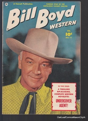 Bill Boyd Western #11 Fawcett Comic Book 1951 F-VF Classic Photo Cover
