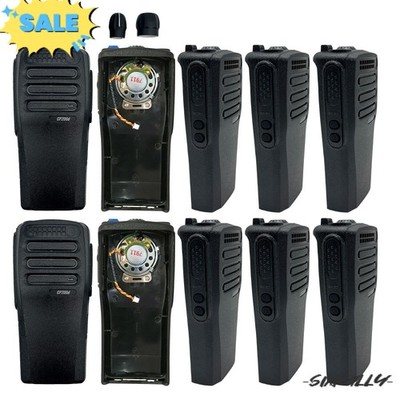 10x Oval Button Front Housing Case Cover For CP200D Radio With Mic & Knobs