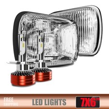 5x7 7x6 H6054 Headlight Housing w/Bulbs for Wrangler YJ XJ Pickup Offroad