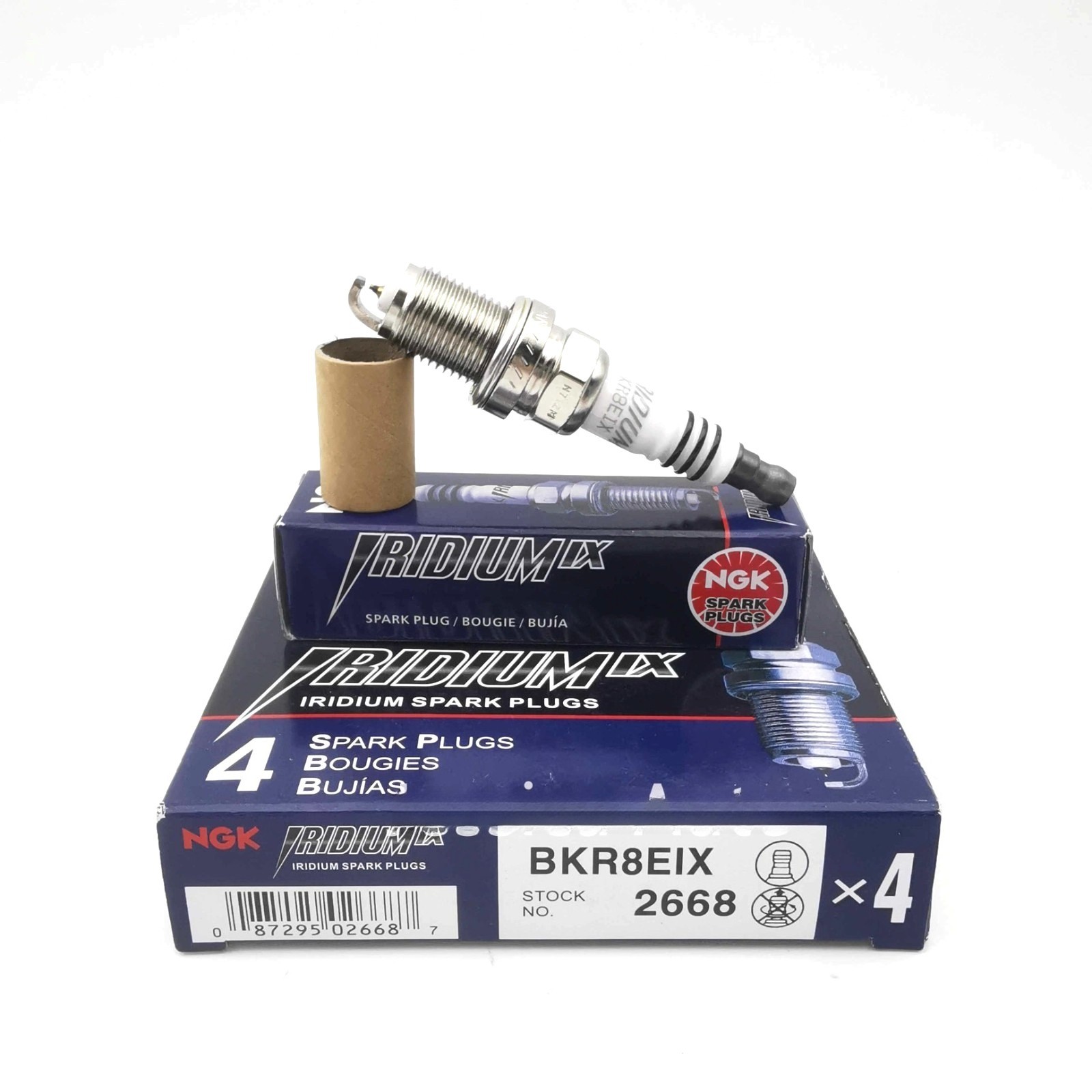 Set of 4 Genuine NGK 2668 - Iridium IX Spark Plugs BKR8EIX