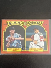 2024 Topps Heritage Then and Now Bert Blyleven/Spencer Strider #TAN-11