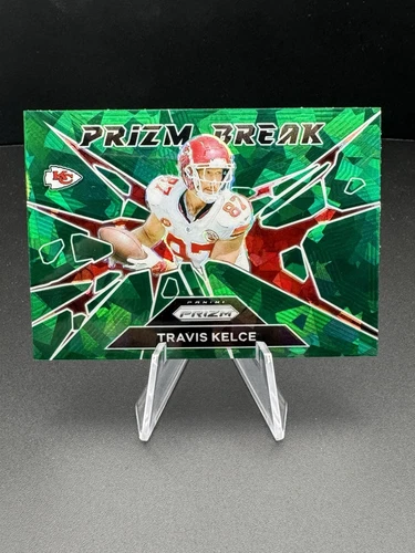 2024 Panini Prizm Travis Kelce Green Ice Prizm Break #1 Chiefs