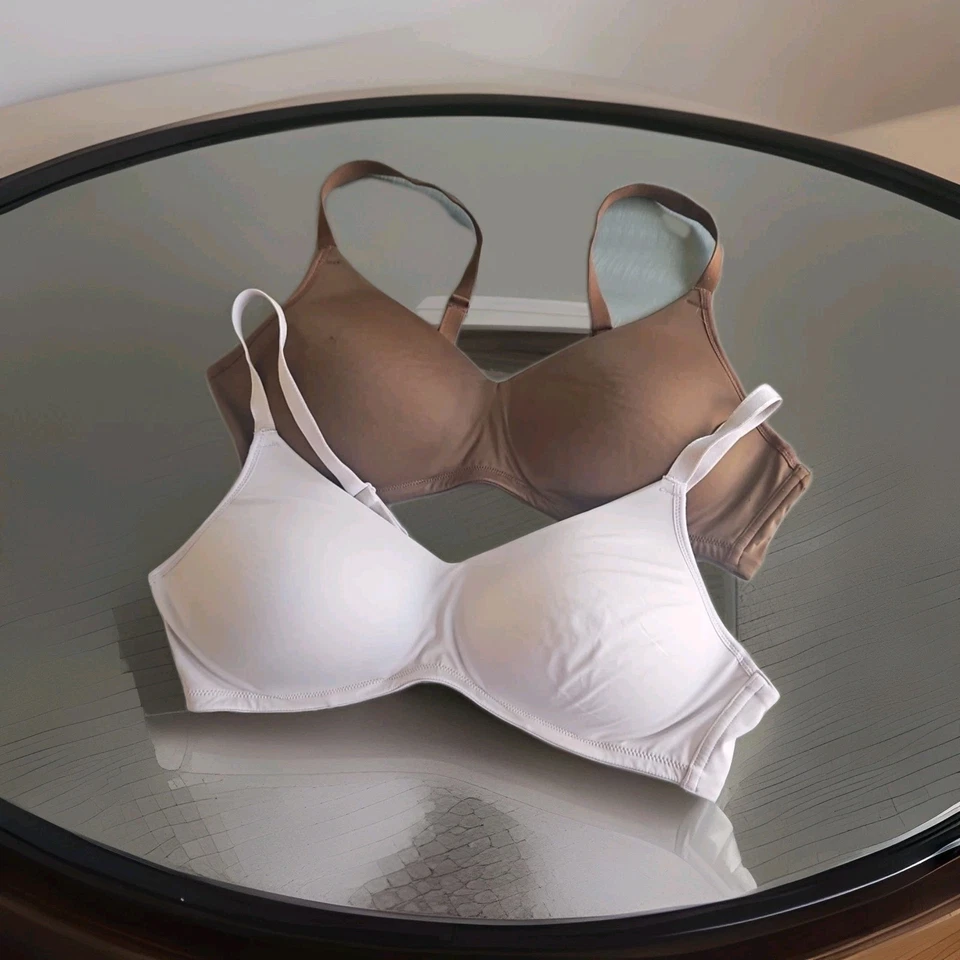 Комплект из 2 жокей гладкий и гладкий литой проволоки бесплатный бюстгальтеры, кофе и розовый, размер 40B VGC - Изображение 2 из 4