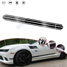 2x Jdm Glossy Black Side Skirt Body Door Graphics Decal Sticker For Scion Tc Frs