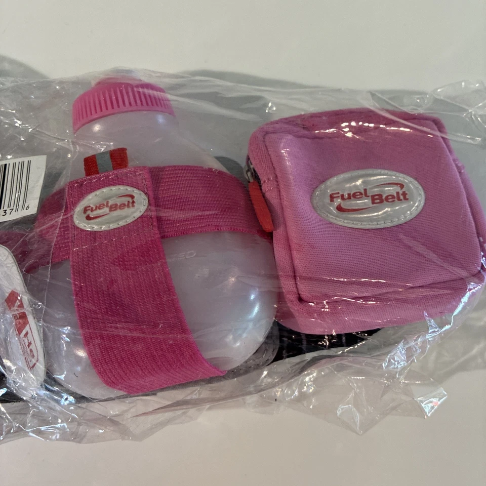 FuelBelt Helium 2-Bottle Hydration Belt Running NWT Size L 33-35 Pink NEW - Image 3 of 4