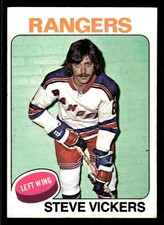 1975-76 Topps Steve Vickers #19 - New York Rangers