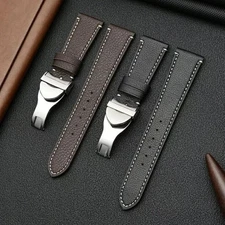 Black Bay Deployant Watch Strap Butterfly Clasp Buckle + Tools For Tudor Leather