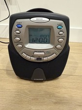 Audiovox CD1167 CD Player Alarm Clock Radio-CD Wake Up-With Antenna-Tested Works