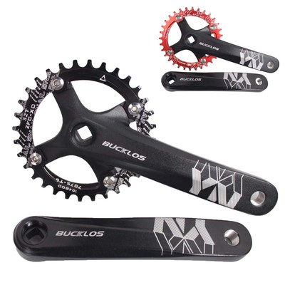 MTB Mountain Bike Single Speed Square Taper Crankset -170mm Cranksets Bicycle...