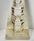 Tall Crystal Cut Glass Obelisk 12” high intricately detailed — photo 8