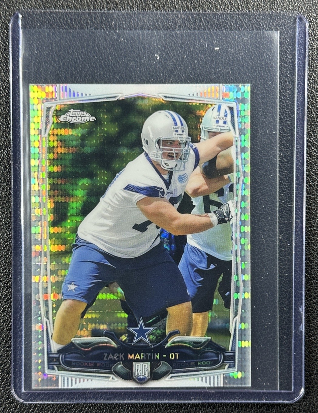 Zack Martin Topps Chrome Mini #207 Pulsar Refractor