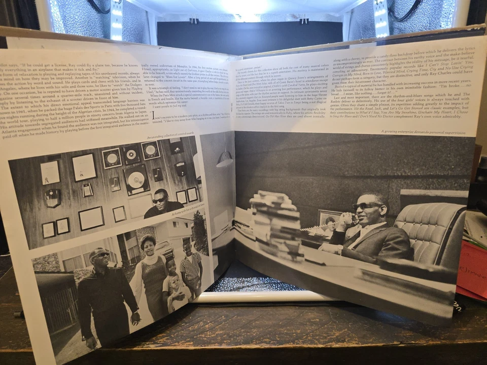 RAY CHARLES A Man And His Soul 1967 Vinyl Record 2LP Delux Ed W/ Photo Bk VG/VG+ - Image 4 of 4