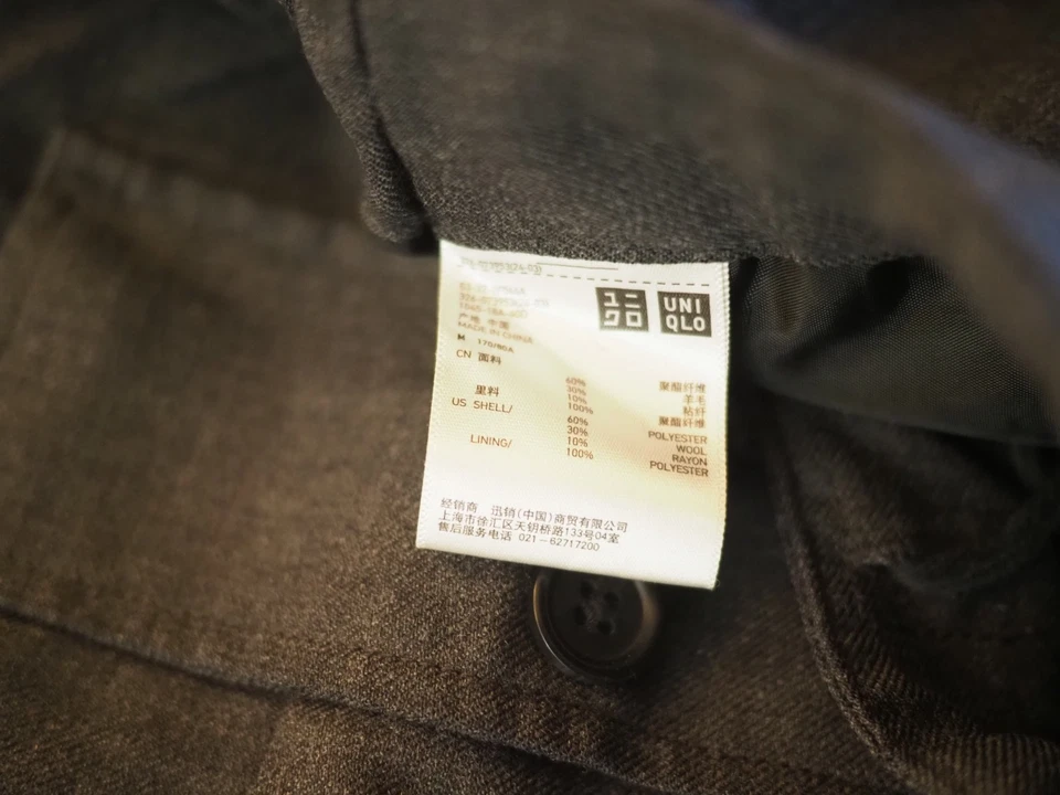 NWT Uniqlo X Undercover UU Men's wool cargo pants size M Gray - Image 4 of 4