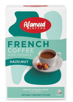2X AL Ameed French Coffee Hazelnut Medium Roast 250g قهوة العميد فرنسية بندق