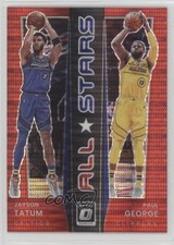 2021 Donruss Optic All-Stars Red Pulsar Prizm Jayson Tatum Paul George #4 0f67