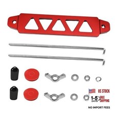 Battery Hold Down Kit, Aluminum Alloy Car Battery Mount Bracket with Red