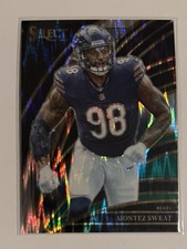 2025 Panini Select Club Level Montez Sweat #284 Black & Green Shock Prizm Bears