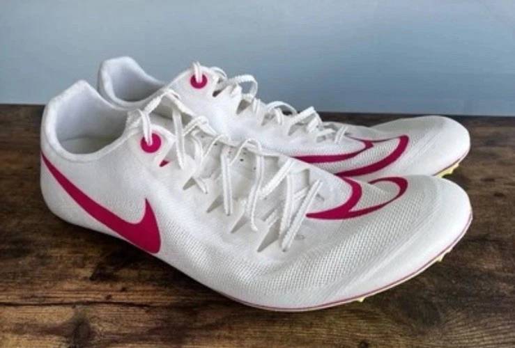 Nike Uomo JA Fly 4 Bianco Vela Rosa Chiaro Pista Spikes Tg. 14 DR2741 100 NUOVI