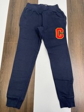 Vintage Champion Size S Blue Varsity Reverse Weave Sweatpants Pants Drawstring
