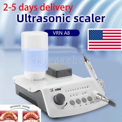 VRN-A8 Dental Ultrasonic Scaler with LED Detachable Handpiece 2 Water Supply