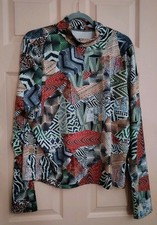Fashion Nova Multi Color 3X Polyester Long Sleeve Blouse
