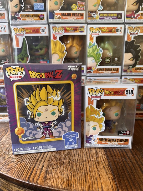 Funko POP & Tee! Bundle Super Saiyan 2 Gohan 518 (Glow in the Dark) - Size XL