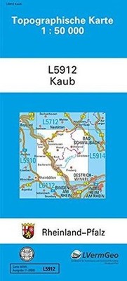 TK50 L5912 Kaub: Topographische Karte 1:50000 (Topo... | Buch | Zustand sehr gut