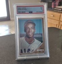 1962 Topps Ernie Banks, no. 25 💥PSA 5💥 EXCELLENT 