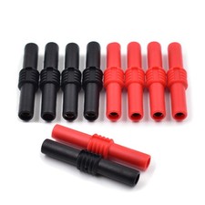10Pcs Insulated 4mm Banana Plug Coupler Female to Socket Jack...