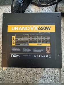 NOX Urano VX 650W | PC ATX Netzteil | 80 PLUS Bronze