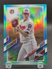 Haruki Ohmichi 2021 Topps Chrome NPB Aqua Refractor RC /199 
