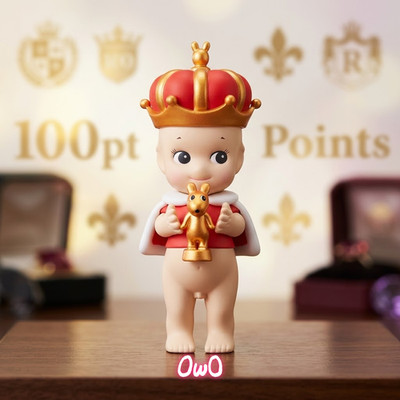 Sonny Angel 100pt Crown Figure Garnet Red Golden Robby Rare