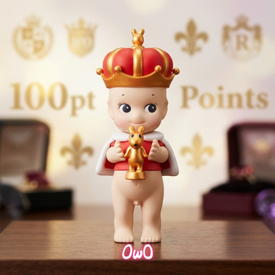 Sonny Angel 100pt Crown Figure Garnet Red Golden Robby Rare