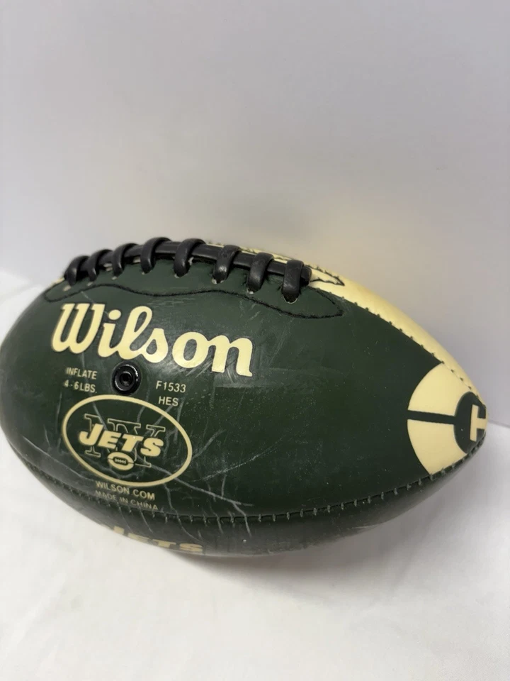 Mini fútbol americano Wilson NY Jets - verde y tostado Foto 4 de 4