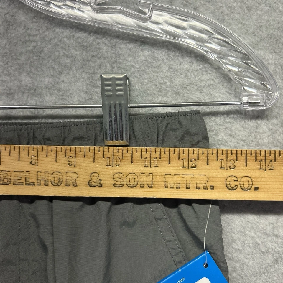 Pantalones Columbia Juveniles Medianos Plateados Ridge Pull On Cargo Nylon Ripstop Foto 3 de 4