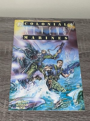 ALIENS : COLONIAL MARINES #4  JOE PHILLIPS COVER  (DARK HORSE Comics 1993)