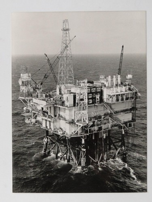 #ad North Sea Oil Rig BP Forties Delta Explosion Accident Aberdeen 1975 Press Photo GBP 15.00
