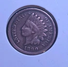 1890 1C BN Indian Cent Very Nice With Partial Liberty And Feather Detail #159