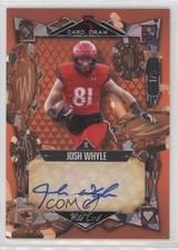 2023 5 Card Draw Crystal Holo Foil - Orange 1/5 Josh Whyle Rookie Auto RC 16n7. rookie card picture