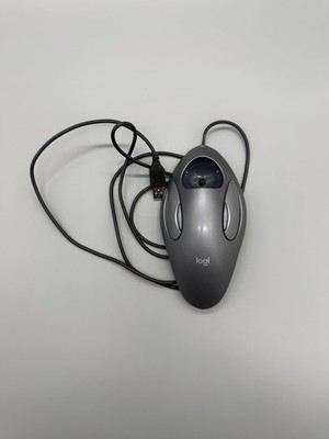 T-BC21 Logitech Trackman Marble Mouse USB Wired Trackball Mouse / For Parts