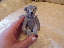 VTG Artist Teddy Bear Blue with Bow