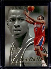1996-97 Fleer Flair Showcase Allen Iverson Row 2 Style Rookie RC #3 76ers