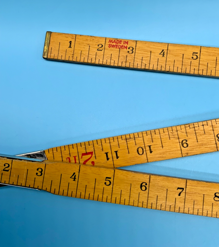 VINTAGE BARRUS MEASURE MASTER BOXWOOD FOLDING ZIG-ZAG CARPENTER RULER 6FT - Foto 3 di 6