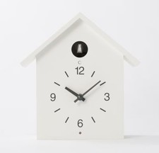 MUJI Large White Cuckoo Clock Minimalist Wall Clock MJ-CCWL1 Japan Design