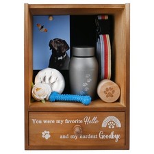 Pet Memorial Shadow Box Keepsake 9.25x13 Dog Memorial Gifts for Loss of Dog D...