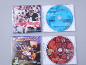 Lot of 4 Games for the SEGA Dreamcast Crazy Taxi, WWF Attitude, Trick Style etc.