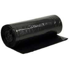 Black Star Sealed Trash Can Liner LDPE 33 Gallons-33X39 1.25 Mil 100 Qty