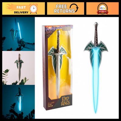 Lord of the Rings Sword Lamp - Frodo's Sting Wall Mounted Light - USB & Battery,