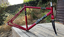 Planet X Uncle John Aluminium Road Bike Frame & Fork 54cm Red/Black 700C